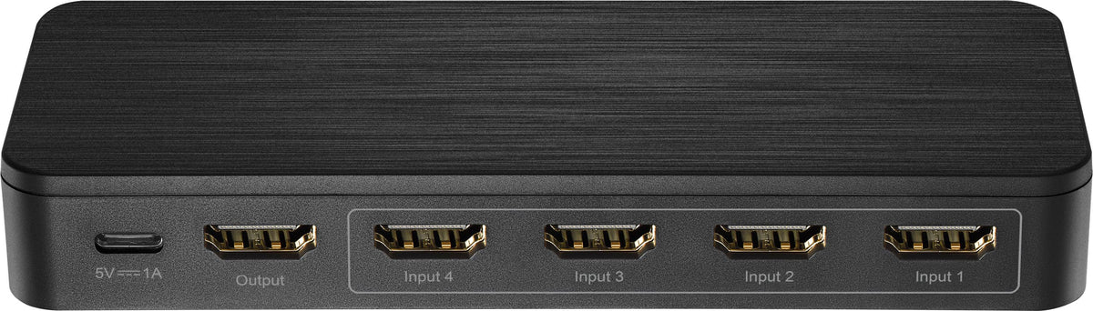 Rocketfish™ - 4-Input 8K Ultra High Speed HDMI 2.1 Switch - Black