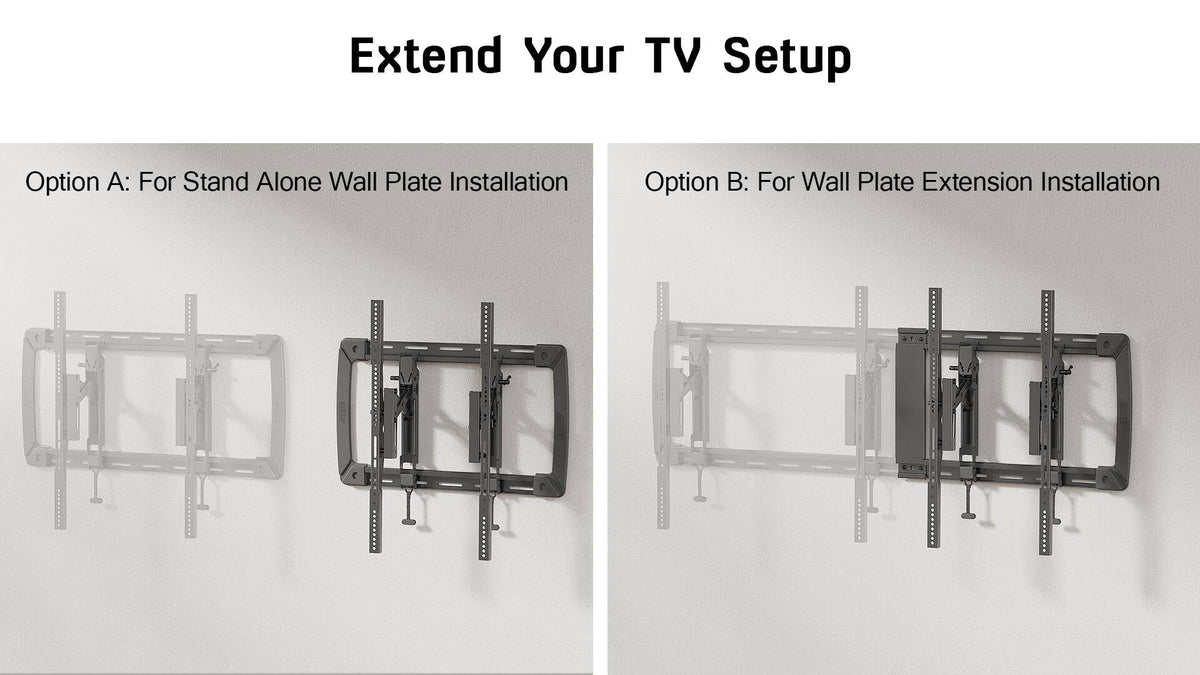 ErgoAV - 40″ - 65″ Extend, Tilt & Swivel TV Mount or Extension Kit for Model ERMTL3-01B - Black