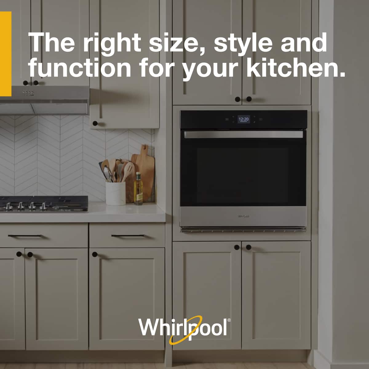 Whirlpool - 4.3 Cu. Ft. Single Wall Oven with Air Fry When Connected .- Fingerprint Resistant - Stainless Steel