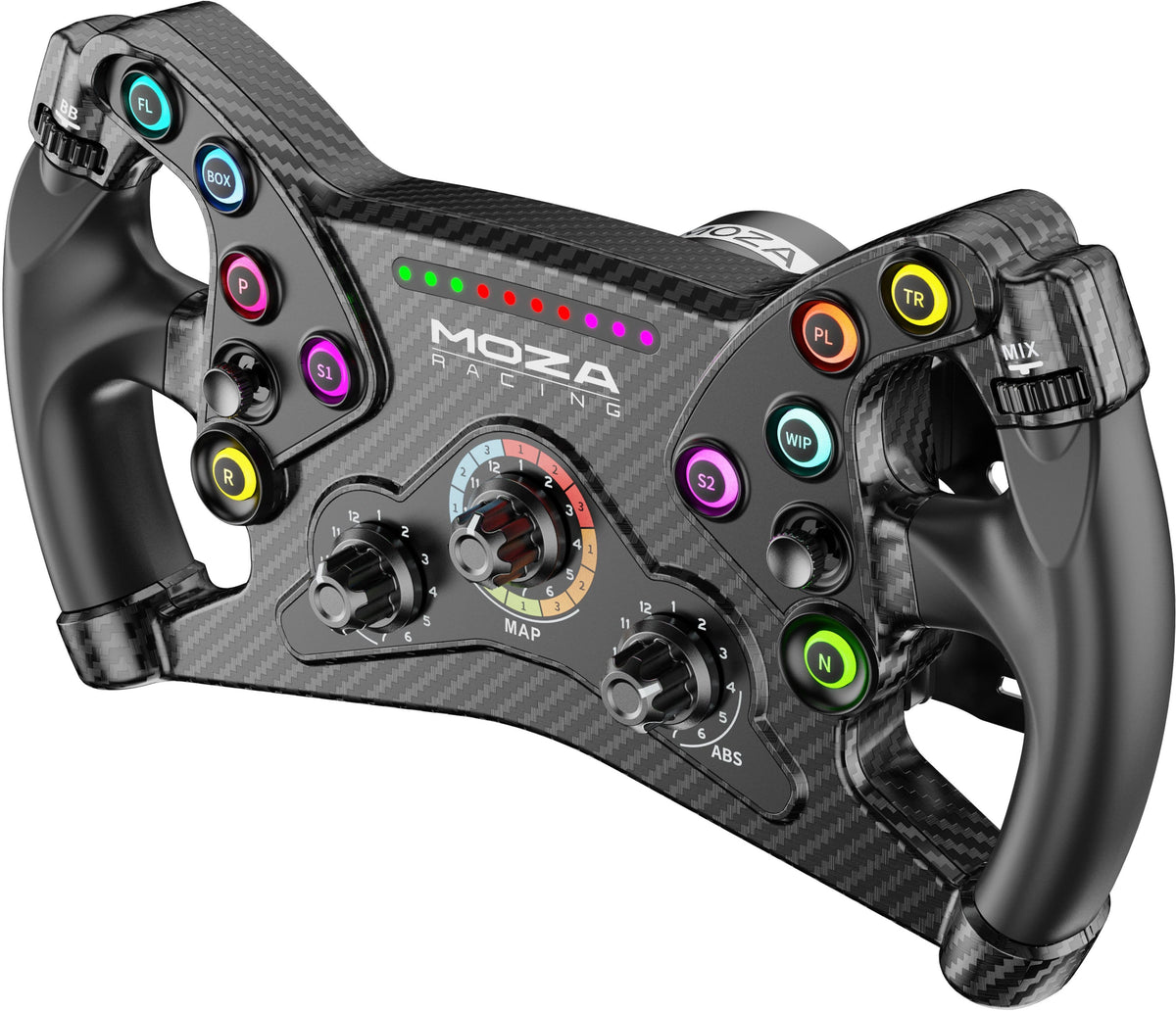 Moza Racing - KS Sim Racing GT Style Steering Wheel for Windows - Black