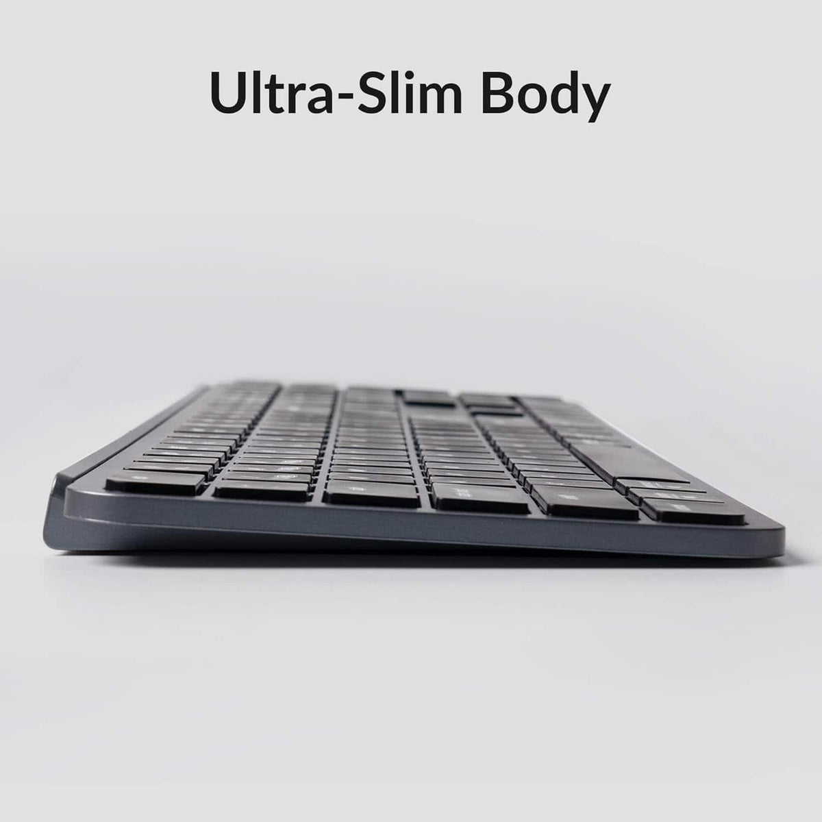 Keychron - B6 Pro 100% Custom Wireless Keyboard with Progrmmable ZMK Support - Space Gray