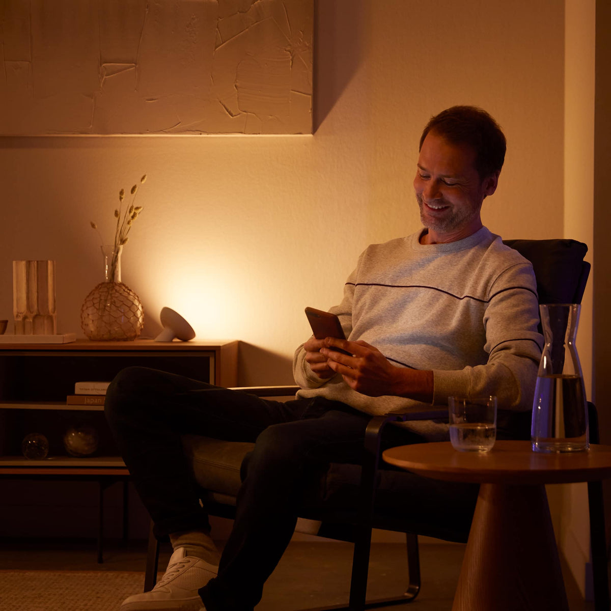 Philips - Hue Bloom Table Lamp - White and Color Ambiance
