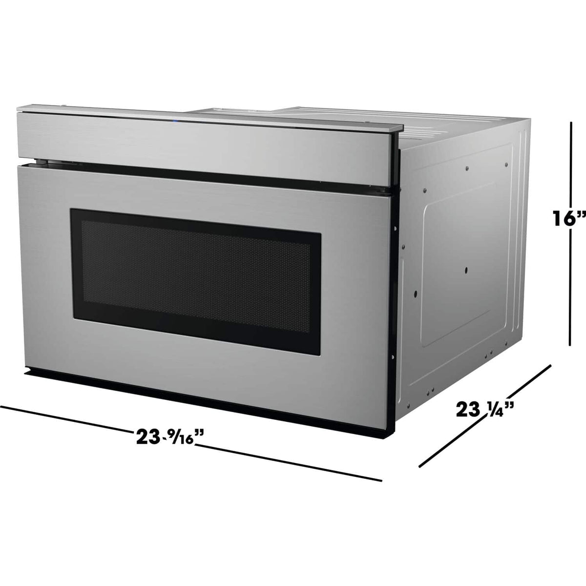 Sharp - 24 In 1.2 CuFt Built-In Smart Microwave Drawer Oven with Sensor Cooking and Easy Wave Open - Stainless Steel