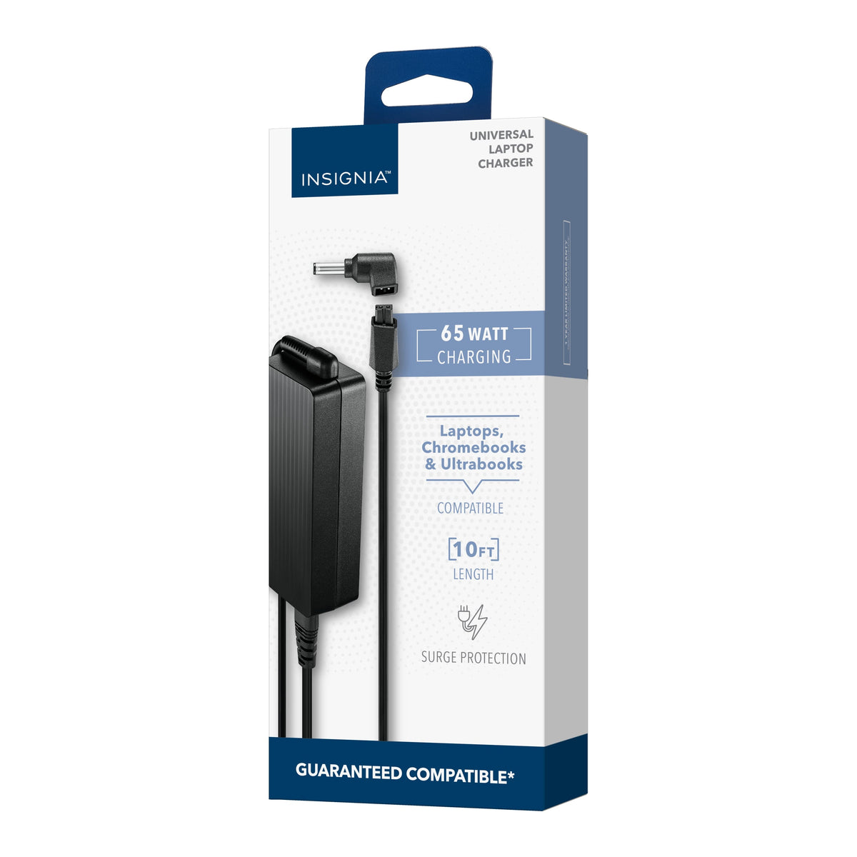 Insignia™ - Universal 65W Laptop Charger - Black