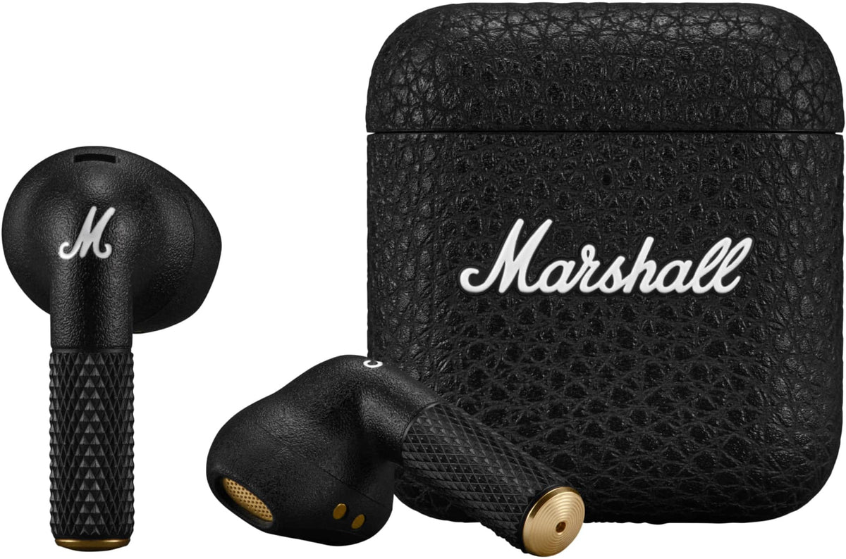 Marshall - Minor IV True Wireless In-Ear Bluetooth Earbuds with Microphone for Calls - Black