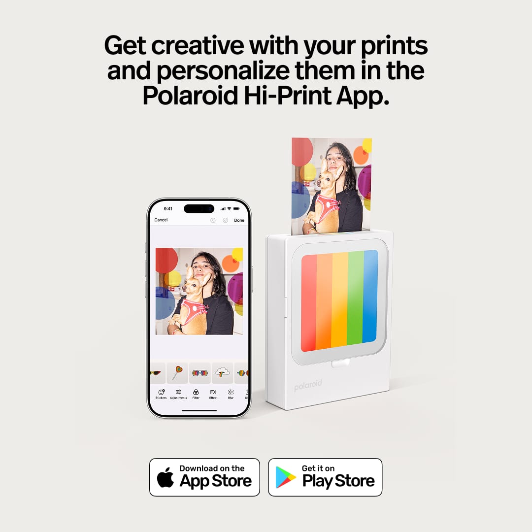 Polaroid - Hi-Print 3x3 Pocket Photo Printer - +10 Sheets - White