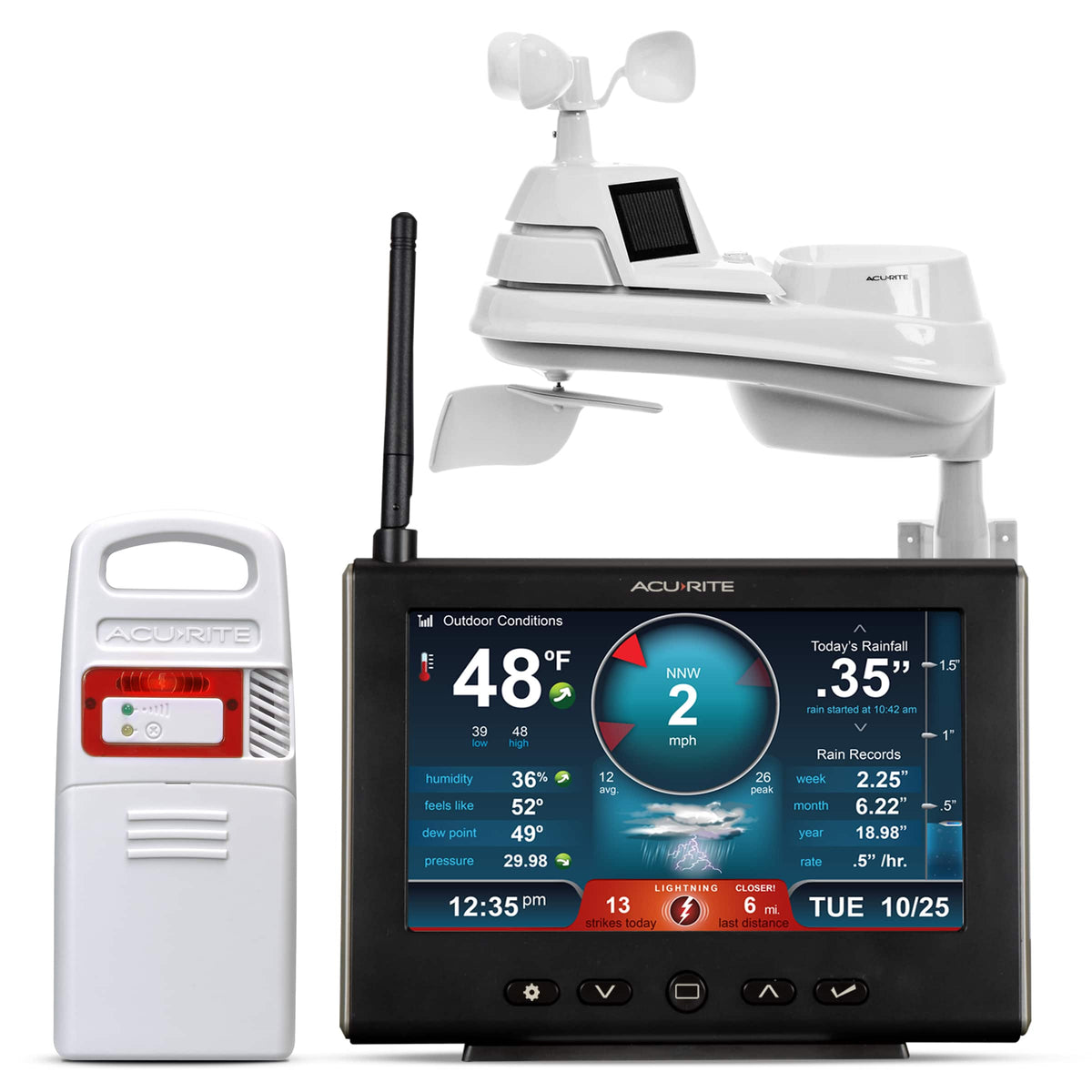 AcuRite - Iris (5-in-1) Pro Weather Station with High-Definition Display and Lightning Detection - Multi