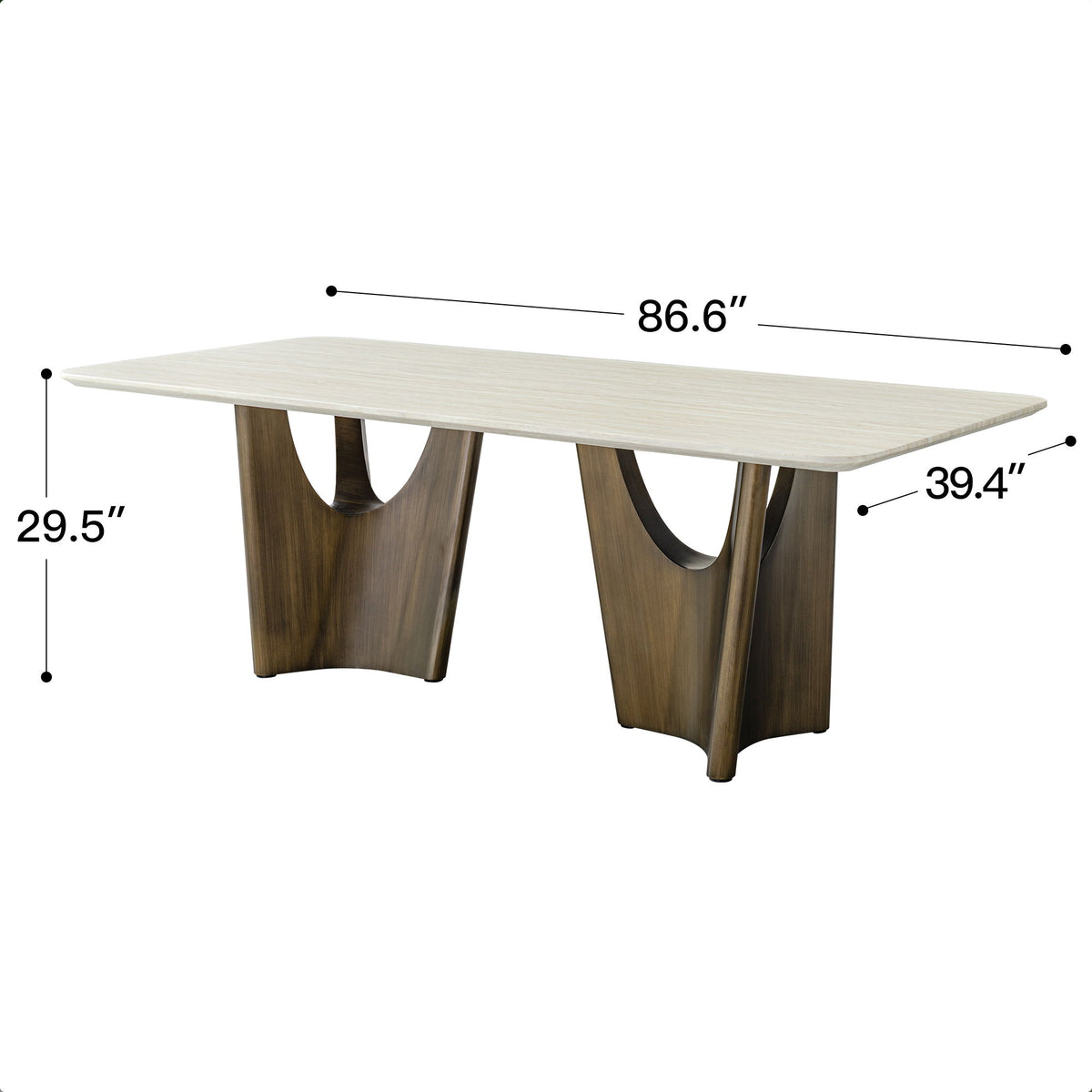 Juego de comedor tapizado - Blanco antiguo / Bronce antiguo / Beige