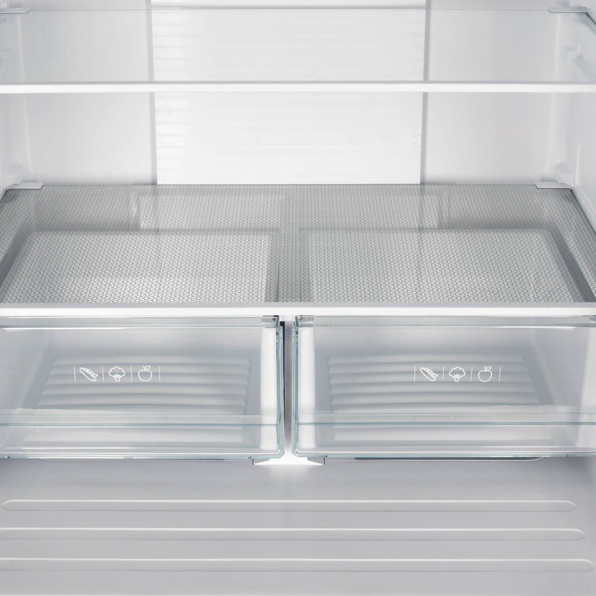 Forno Appliances - 30 in. Wide Gallipoli 17.5 Cu. Ft. Freestanding French Door Refrigerator with Decorative Trim Grill - Stainless Steel