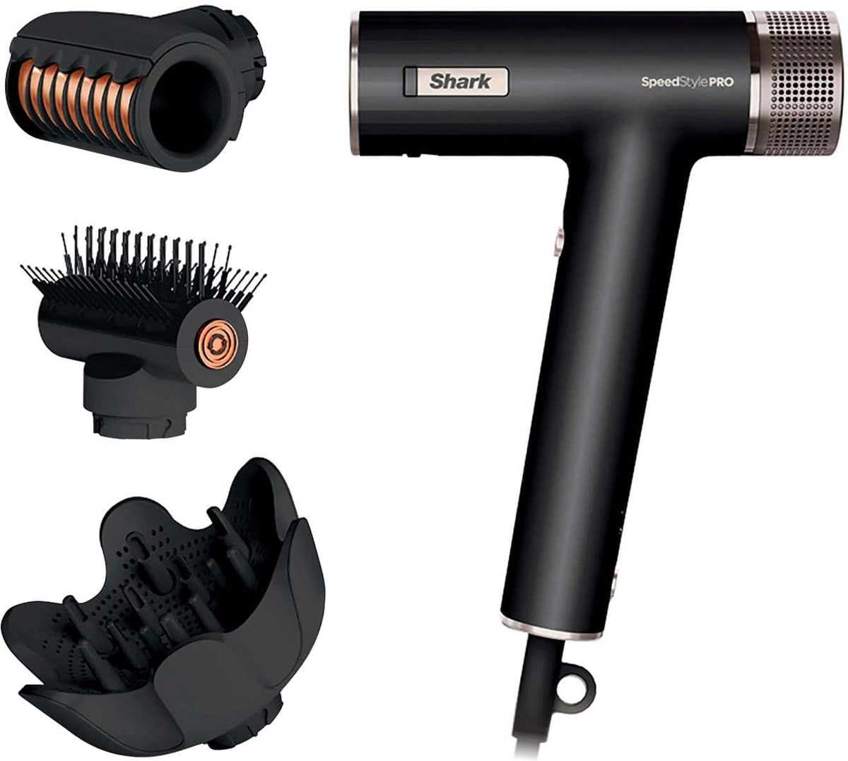 Shark - SpeedStyle Pro Professional Performance High-Velocity Hair Dryer System - Curly & Coily
