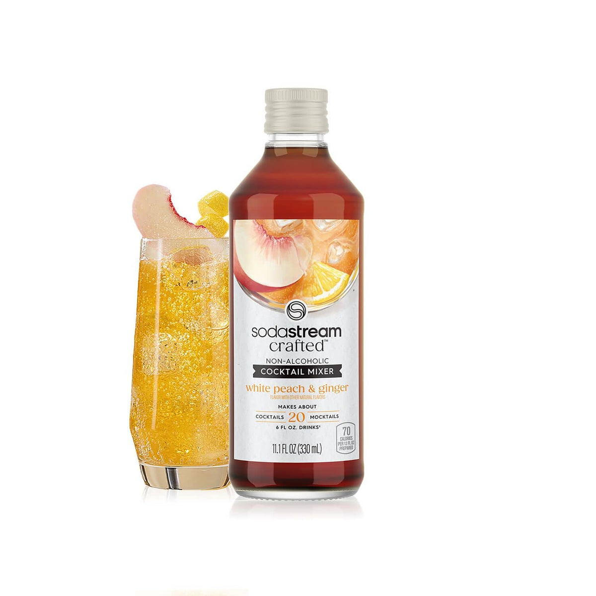 SodaStream - Crafted Mixers  White Peach Ginger Drink Mix 3-Pack