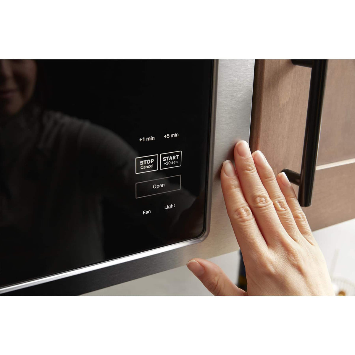 Maytag - 1.1 Cu. Ft. Over-the-Range Microwave with Flush Built-in Design - Stainless Steel