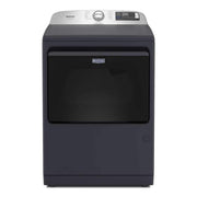 Maytag - 7.4 Cu. Ft. Pet Pro Top Load Electric Dryer with Extra Power and Sanitize Cycle - Midnight Steel