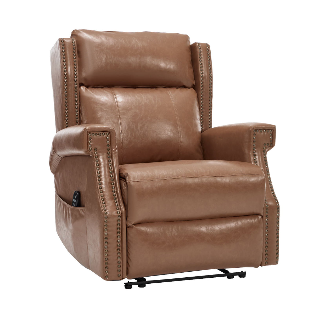 Sillón reclinable manual con mecanismo de movimiento de alta resistencia, 8 nodos vibratorios y 3 modos de masaje para sala de estar