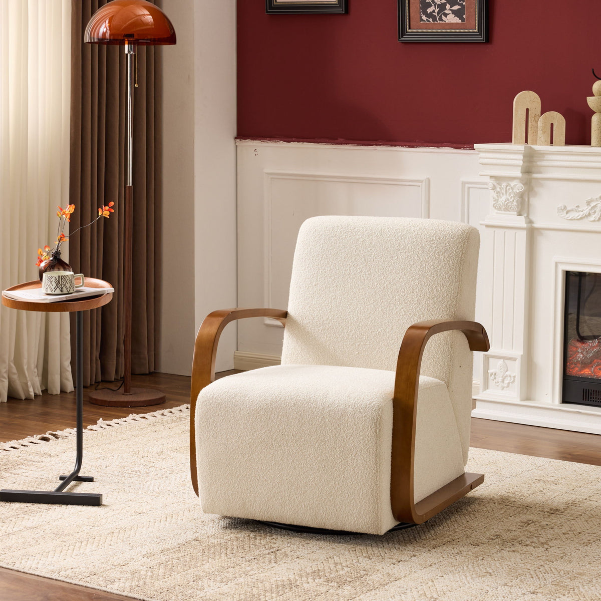 Sillón giratorio ergonómico individual para sala de estar