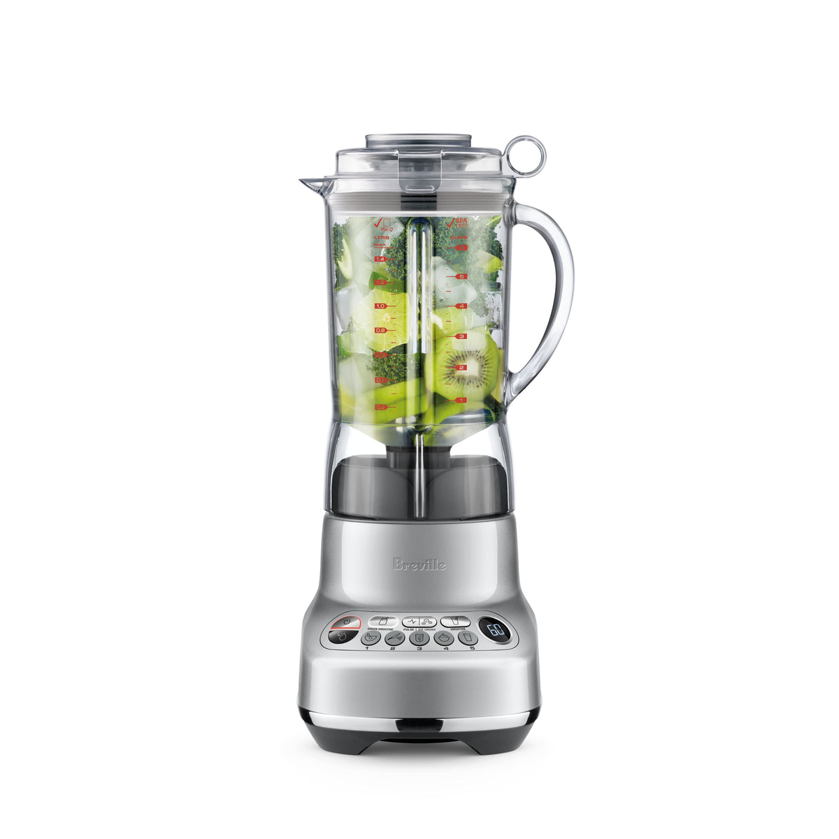 Breville - 5-Speed Blender - Silver