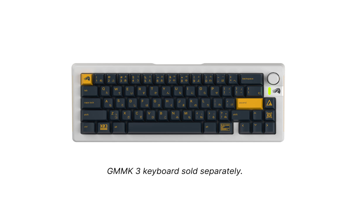 Glorious - GPBT Mecha Keycaps - Charged Blue