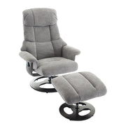 Ergonomic Recliner Chair With Ottoman, Modern 360° Swivel With Footstool