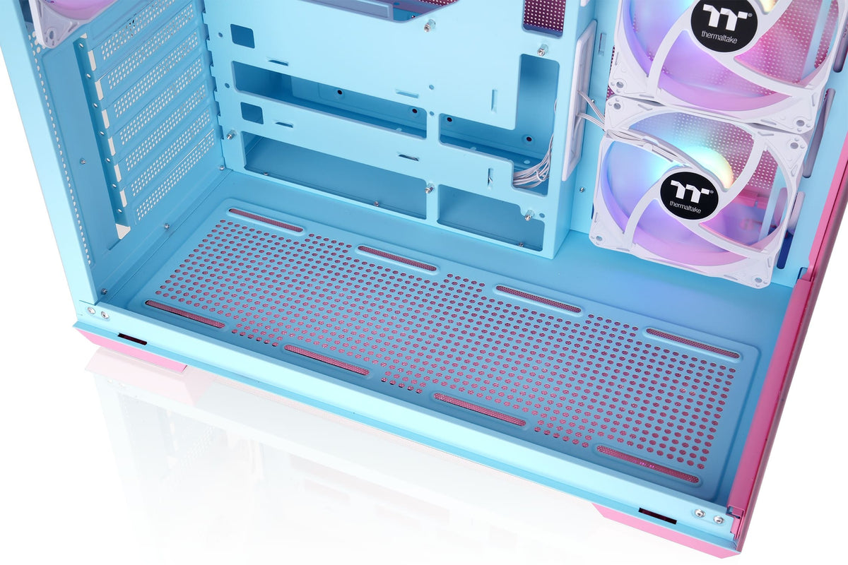 Thermaltake - View 380 TG ARGB ATX Mid-Tower PC Case - Bubble Pink