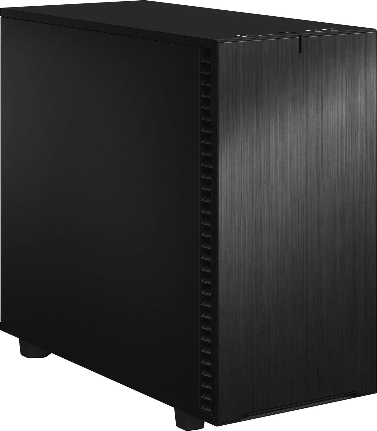 Fractal Design - Define 7 Black Brushed Aluminum/Steel E-ATX Silent Modular Mid Tower PC Case - Black