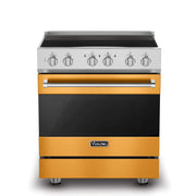Viking - 30 in. Wide 4 Elements 3-Series Induction Self-Clean Range - Daffodil