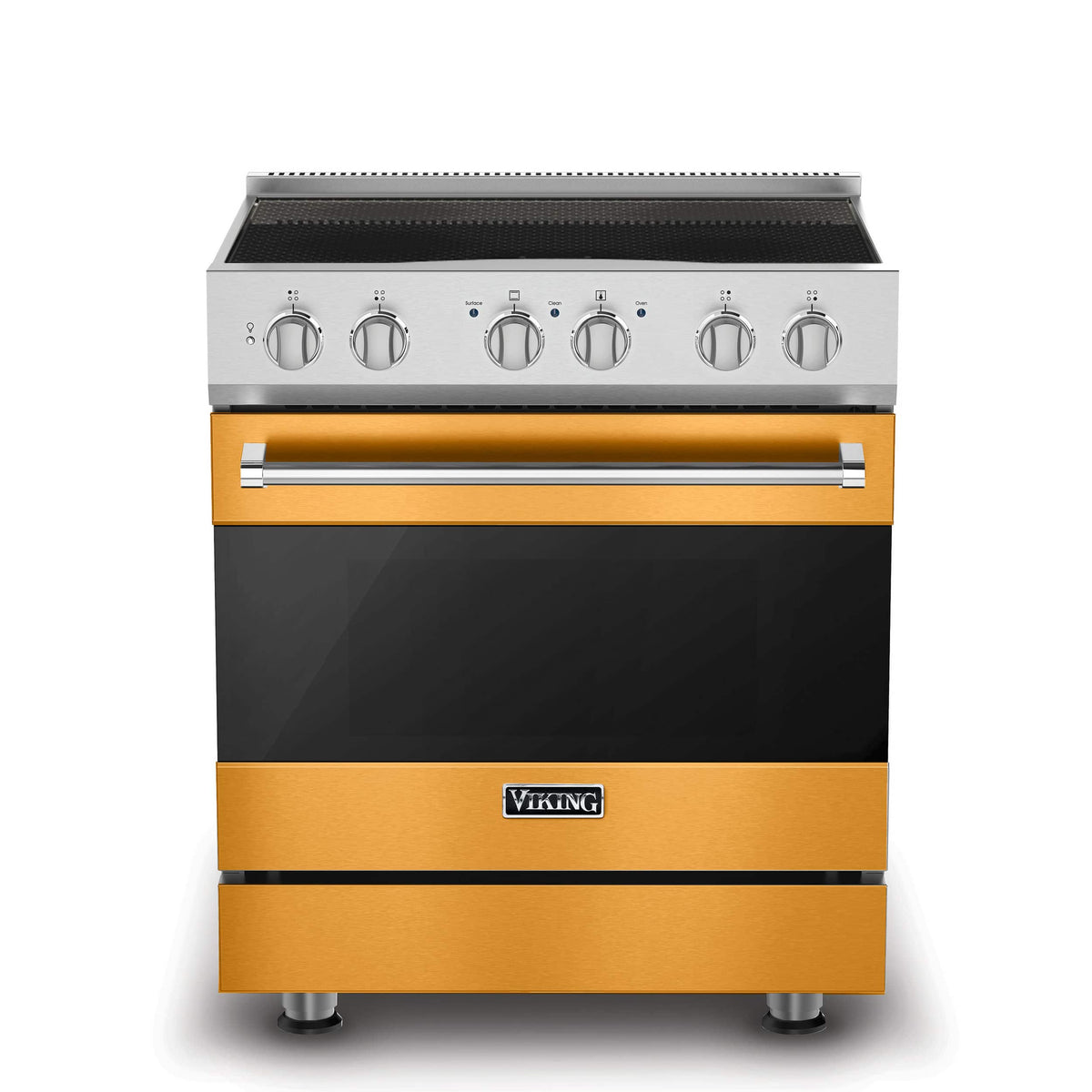 Viking - 30 in. Wide 4 Elements 3-Series Induction Self-Clean Range - Daffodil