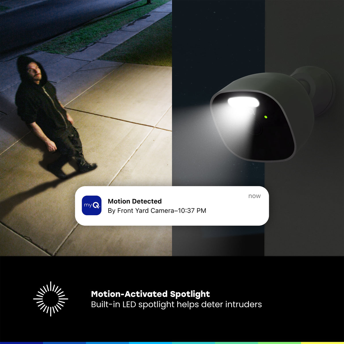 Chamberlain - myQ Outdoor Battery Security Camera - White