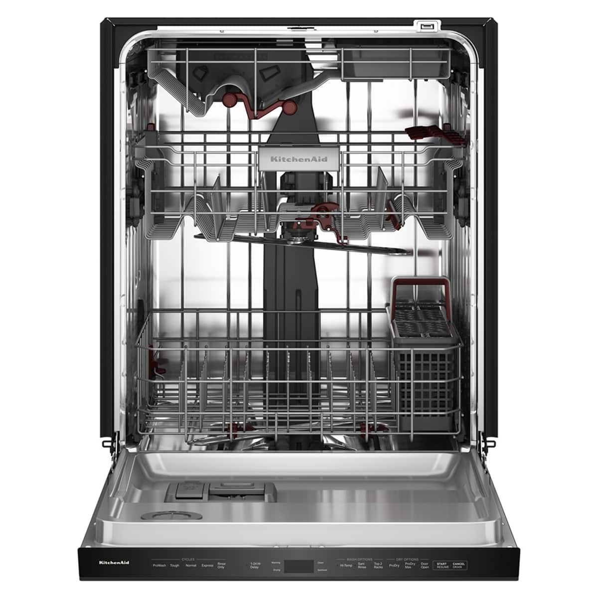 KitchenAid - 24 inch Top Control Built-In Stainless Steel Tub Dishwasher with Third Rack - Juniper