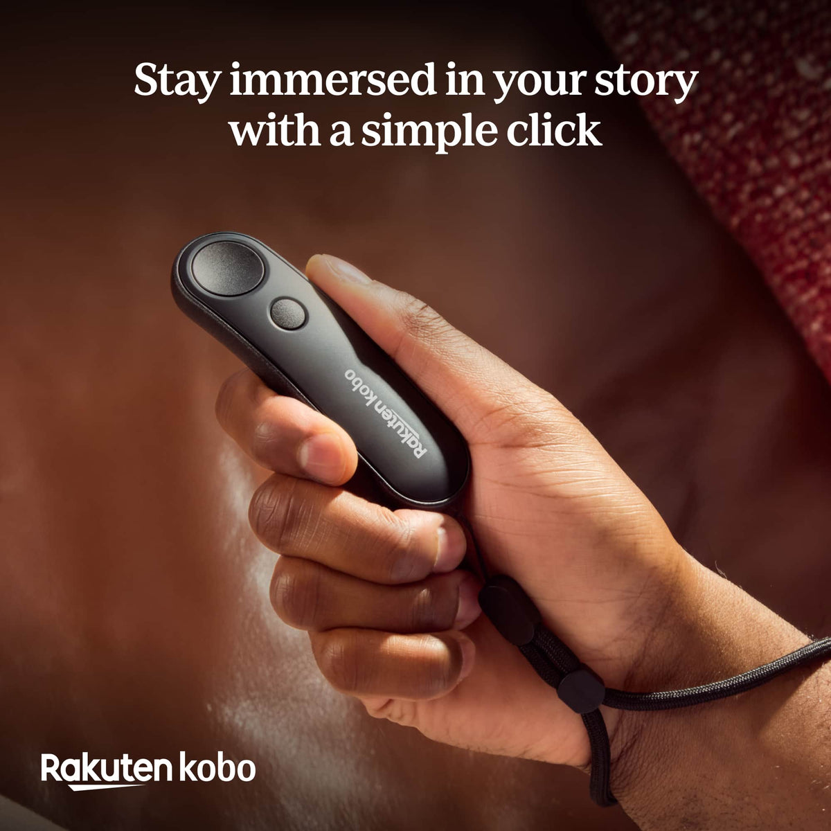 Remote- Page Turner-Compatible with Kobo eReaders-Hands Free Reading - Black