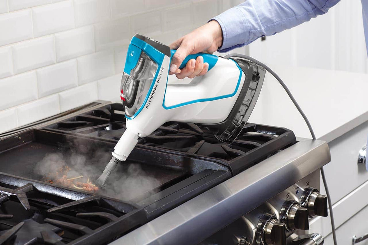 BISSELL - PowerFresh Slim 3-in-1 Sanitizing Steam Cleaner Mop - White