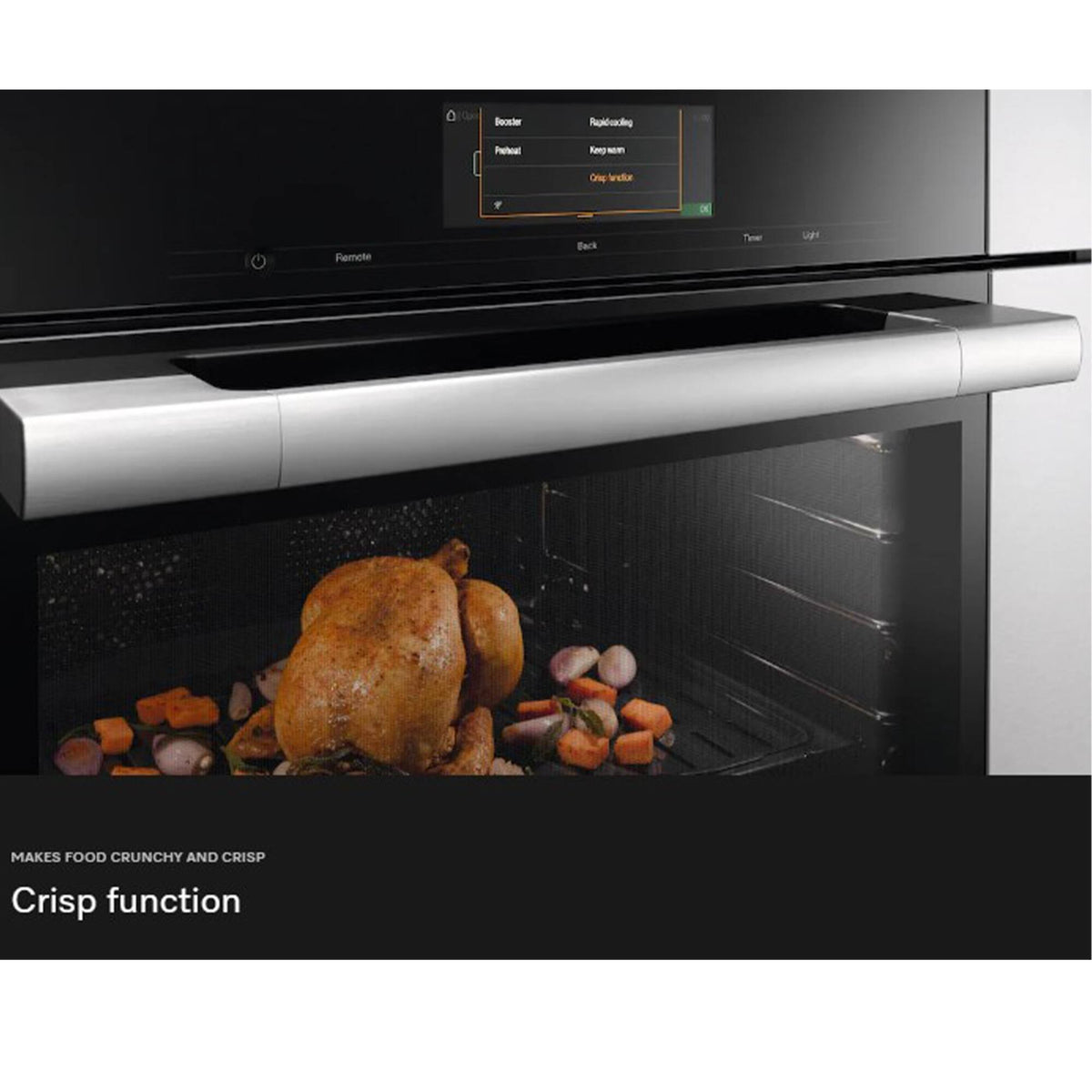 Miele - H7880 BPX 30" ArtLine Handleless M Touch Convection Oven 4.59 cu ft - Obsidian Black