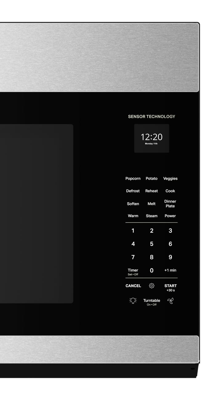 Whirlpool - 2.1 cu. ft. Microwave Hood with Sensor Cooking and AccuPop - Black Stainless Steel