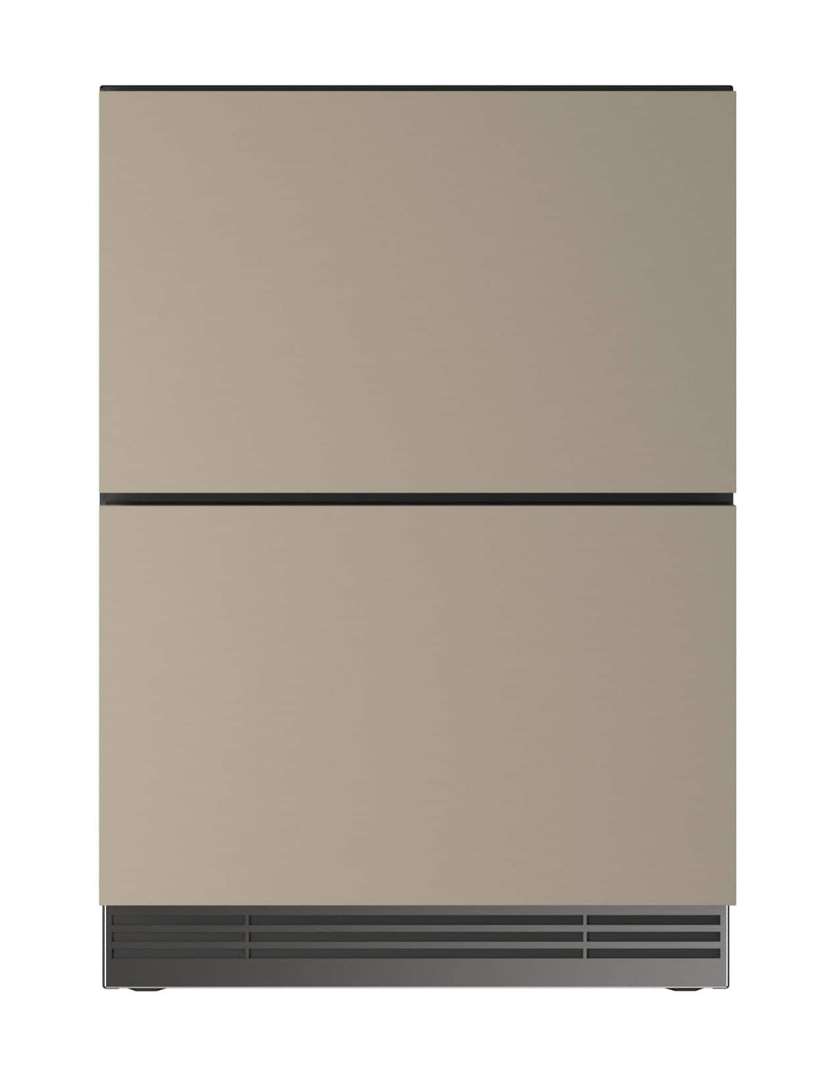 U-Line - 24"W. 5.1 Cu.Ft. Built-In Panel Ready Compact Refrigerated Drawers - Custom Panel Ready