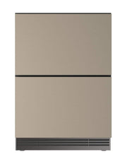 U-Line - 24"W. 5.1 Cu.Ft. Built-In Panel Ready Compact Refrigerated Drawers - Custom Panel Ready