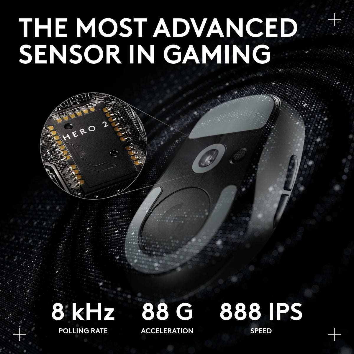 Logitech - PRO X SUPERLIGHT 2c LIGHTSPEED Lightweight Compact Wireless Optical HERO 2 Sensor 44 000 DPI Gaming Mouse for PC - Wireless - Black