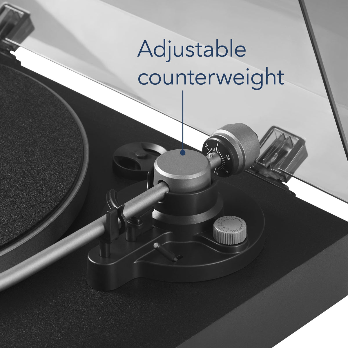 Insignia™ - Bluetooth Stereo Turntable - Black