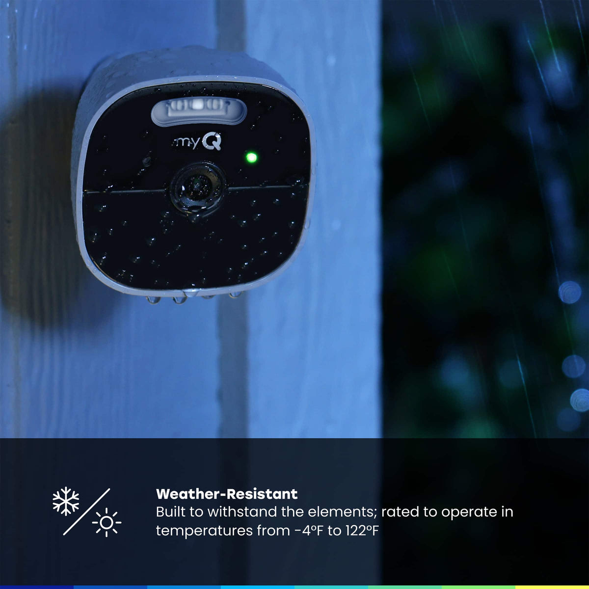 Chamberlain - myQ Outdoor Battery Security Camera - White
