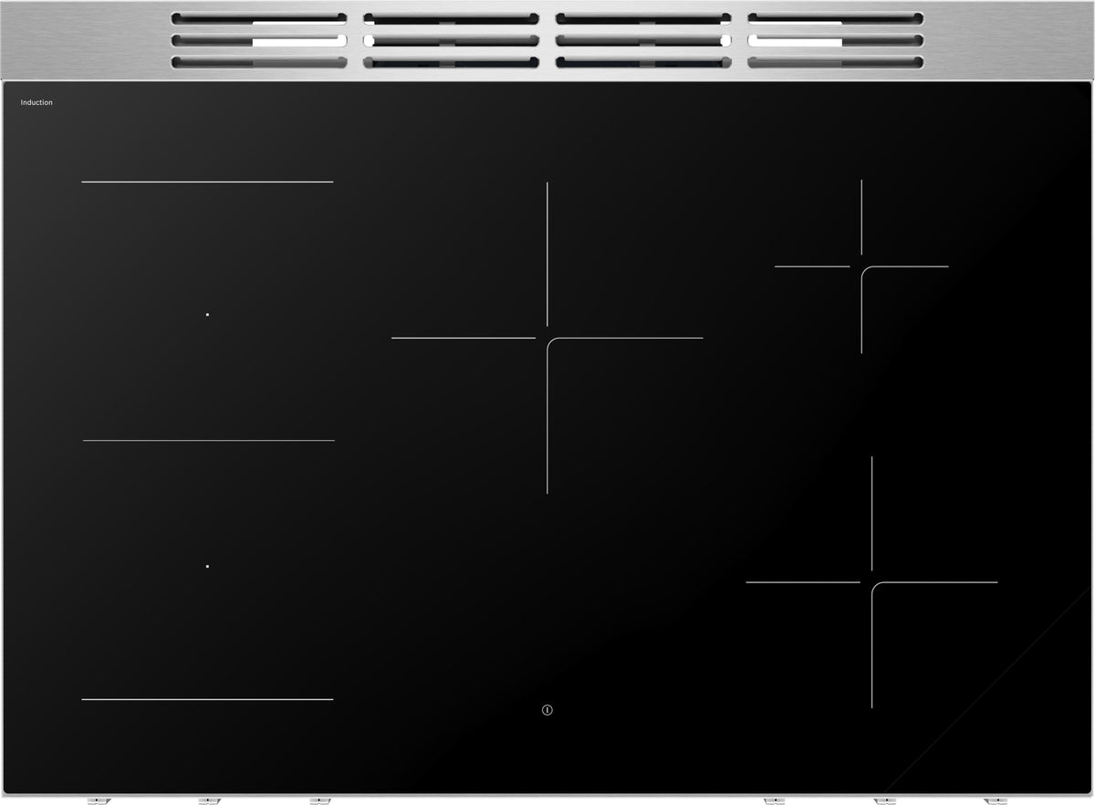 Bosch - 800 Series 36 in. Wide 5.4 Cu. Ft. Industrial Style Electric Induction Range with 5 Elements - Stainless Steel