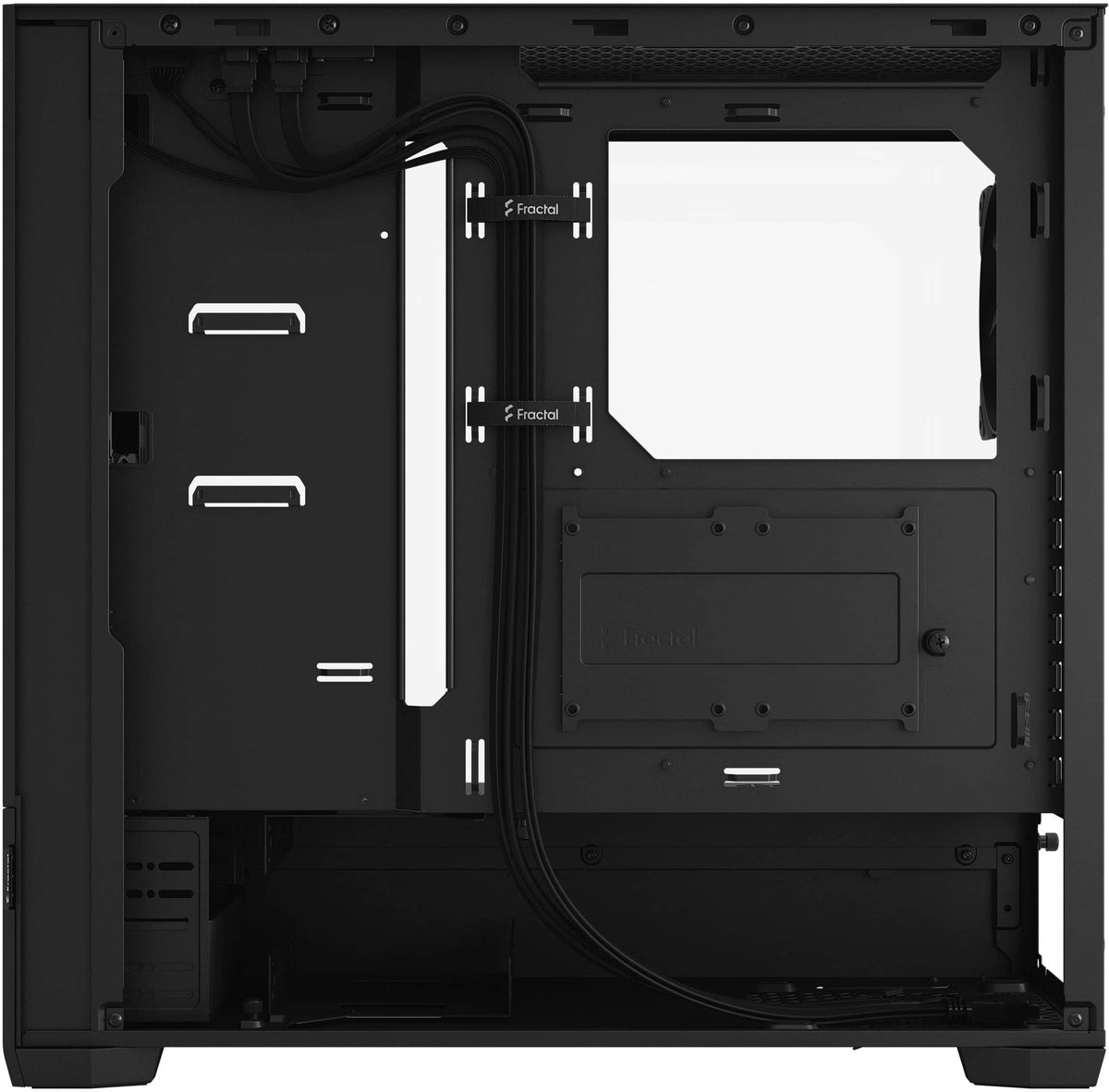 Fractal Design - Pop Air Black TG ATX High-Airflow Clear Tempered Glass Window Mid-Tower PC Case - Black