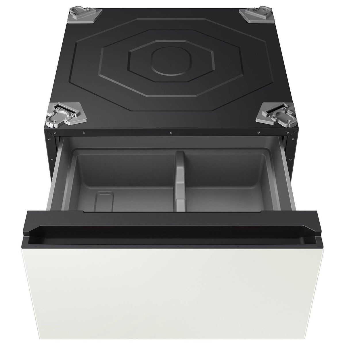 Samsung - Bespoke AI Laundry Combo Pedestal with Storage Drawer - Ivory