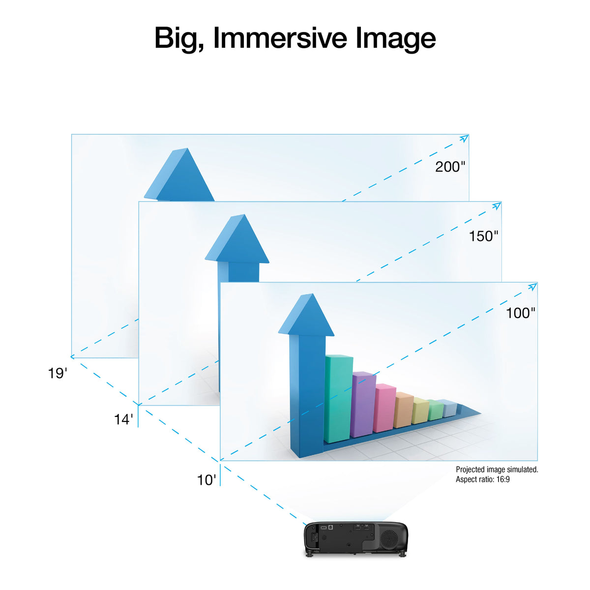 Epson - Pro EX9270 Projector, 4,600 Lumens of Color and White Brightness, 3LCD, Full HD 1080p, Wireless - Black