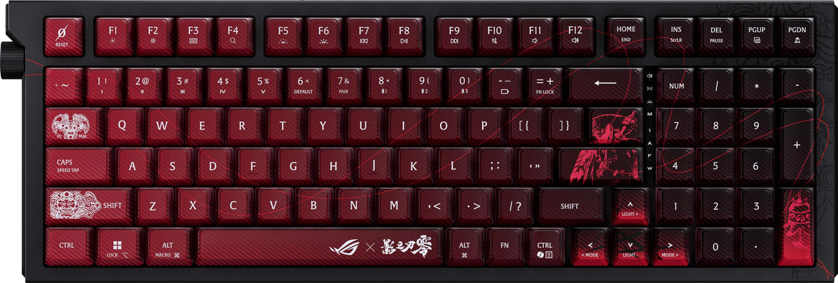 ASUS - ROG Strix Morph 96% Wireless Mechanical RGB Gaming Keyboard with Hot-Swappable ROG NX Snow Switches - Phantom Blade Zero Edition