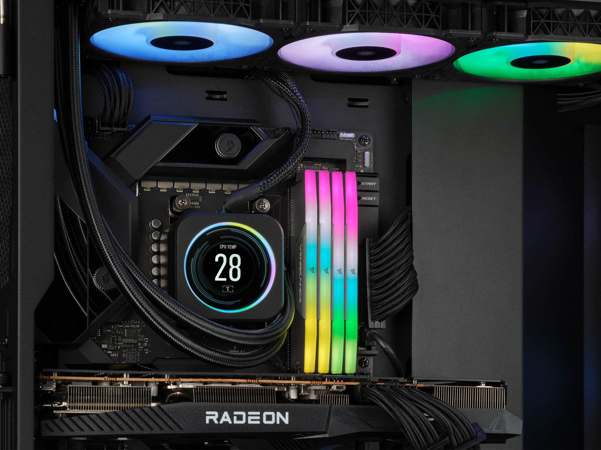 CORSAIR - VENGEANCE RGB DDR5 64GB (2 x 32GB) DDR5 6000 CL40-50-50-96 1.35V Intel XMP & AMD EXPO - Gray