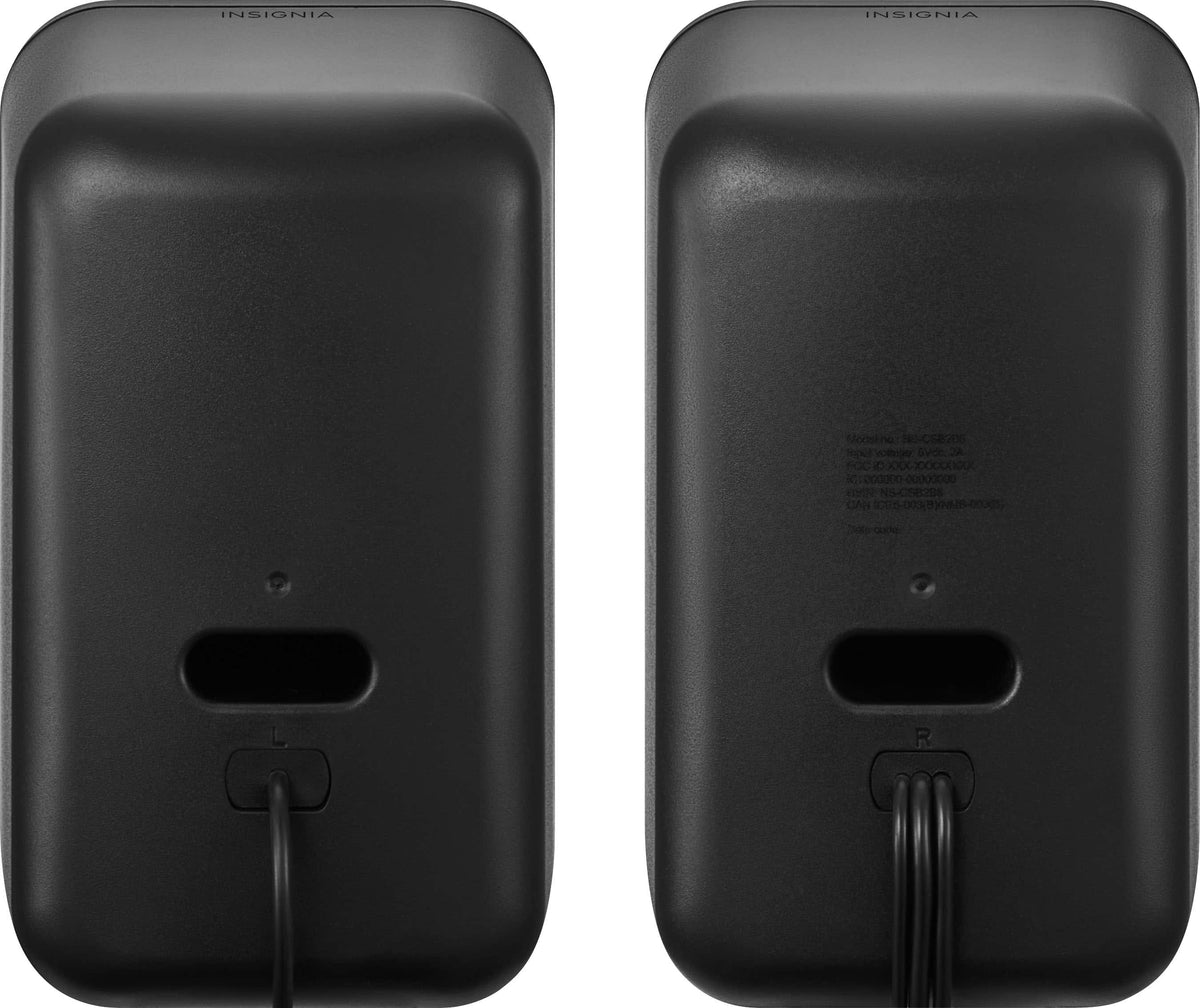 Insignia™ - 2.0 Bluetooth Computer Speakers with RGB Lighting (2-Piece) - Black