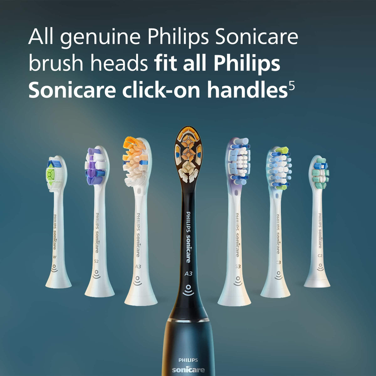 Philips Sonicare - C2 Plaque Control - Replacement Toothbrush Heads, 4 Pack, HX9024/77 - White