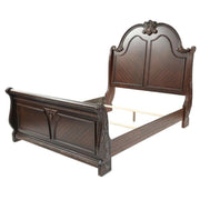 Cabecera y piecera de panel para cama tamaño Queen - Marrón