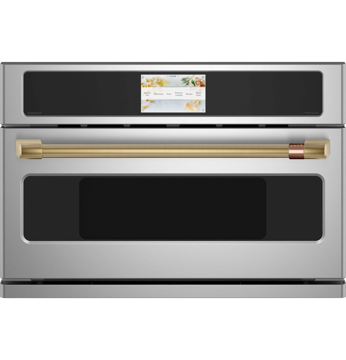 Café - 1.7 Cu. Ft. Convection Built-In Microwave with Sensor Cooking and 240V Five in One Advantium Technology - Stainless Steel