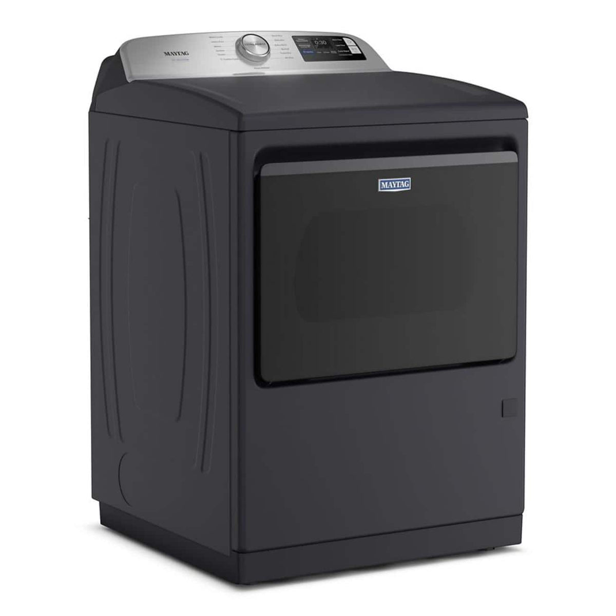 Maytag - 7.4 Cu. Ft. Pet Pro Top Load Electric Dryer with Extra Power and Sanitize Cycle - Midnight Steel