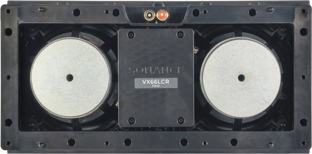 Sonance - VX66 LCR SINGLE SPEAKER - Visual Experience Series 6-1/2" 2-Way LCR (Left, Center, or Right) In Wall Speaker (Each) - Paintable White
