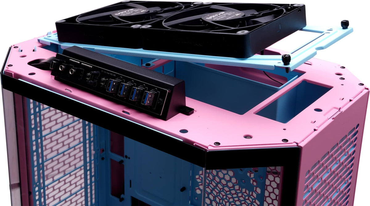 Thermaltake - The Tower 600 Mid Tower ATX PC Case - Bubble Pink